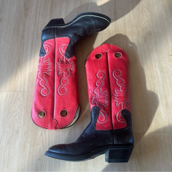 Amazonas Other - The Outfitter Amazonas Genuine Leather Buckaroo Shrunken Shoulder Cowboy Boots